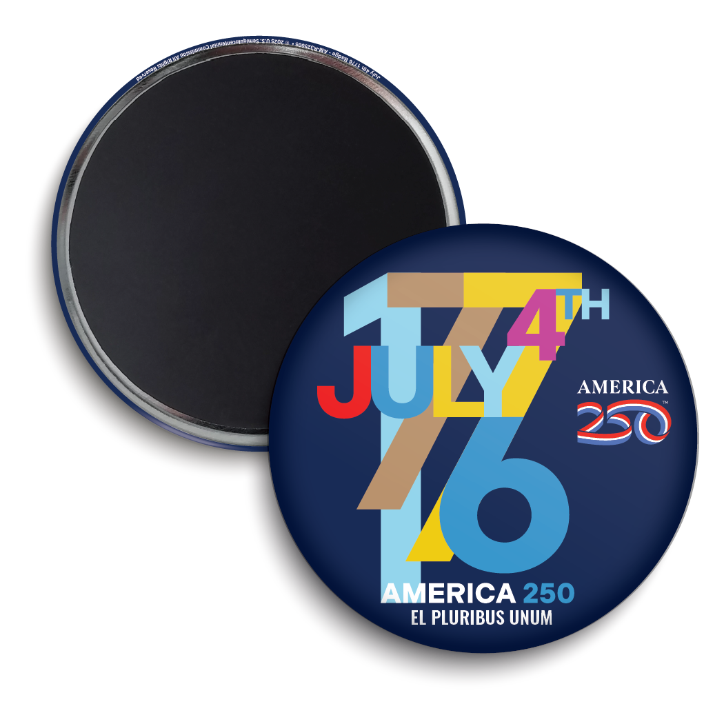 July 4Th 1776 Badge | Officially Licensed America250™
