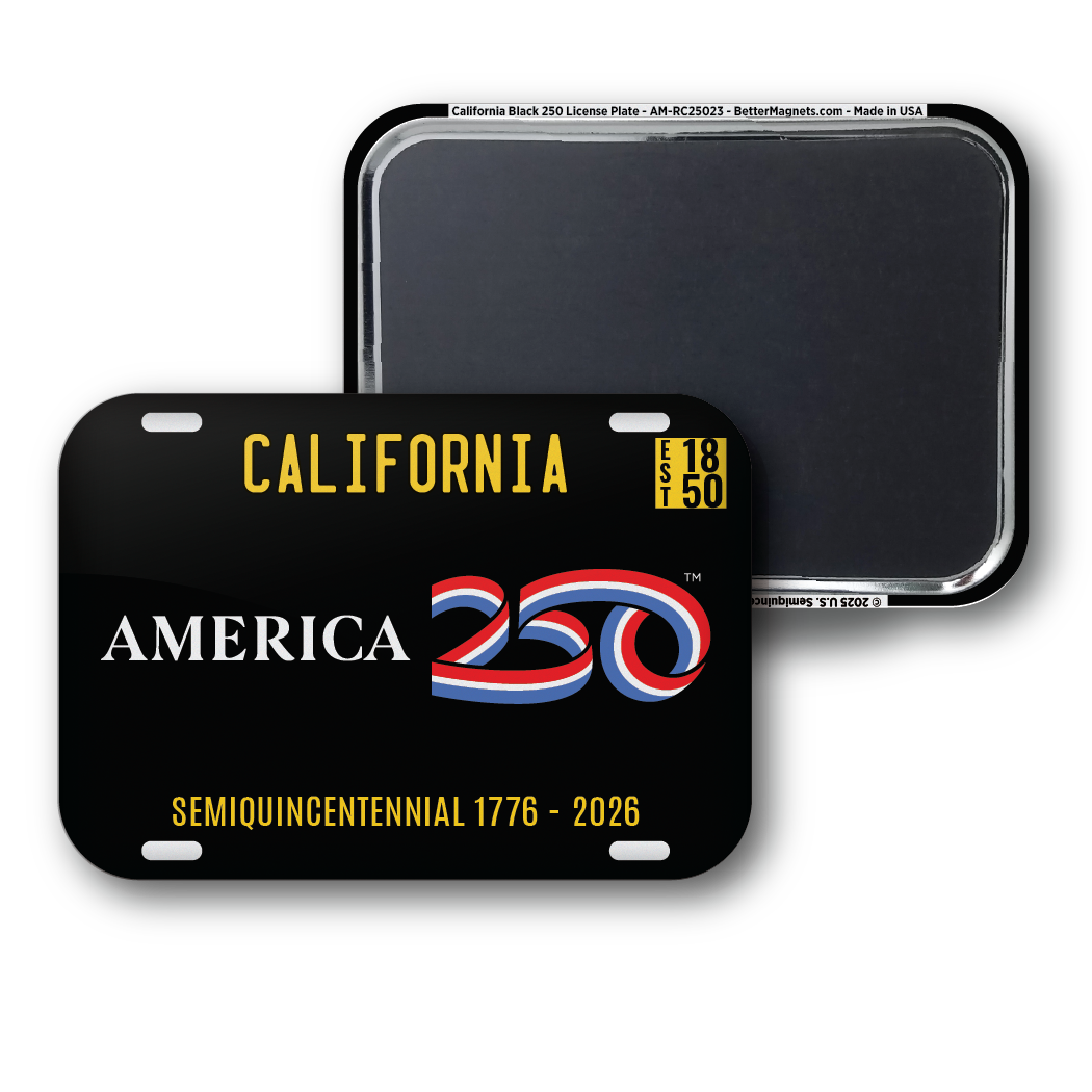 California Black 250 License Plate | Officially Licensed America250™