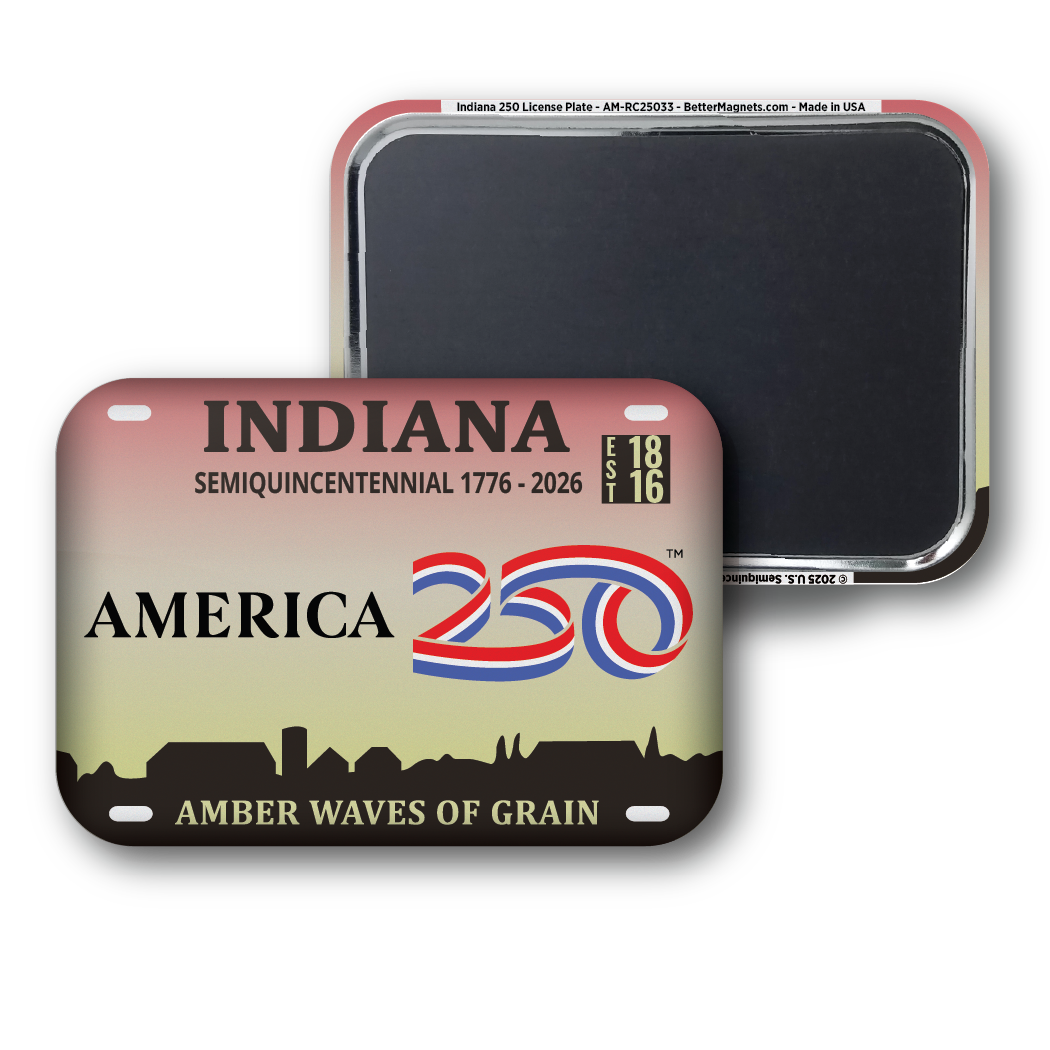 Indiana 250 License Plate | Officially Licensed America250™