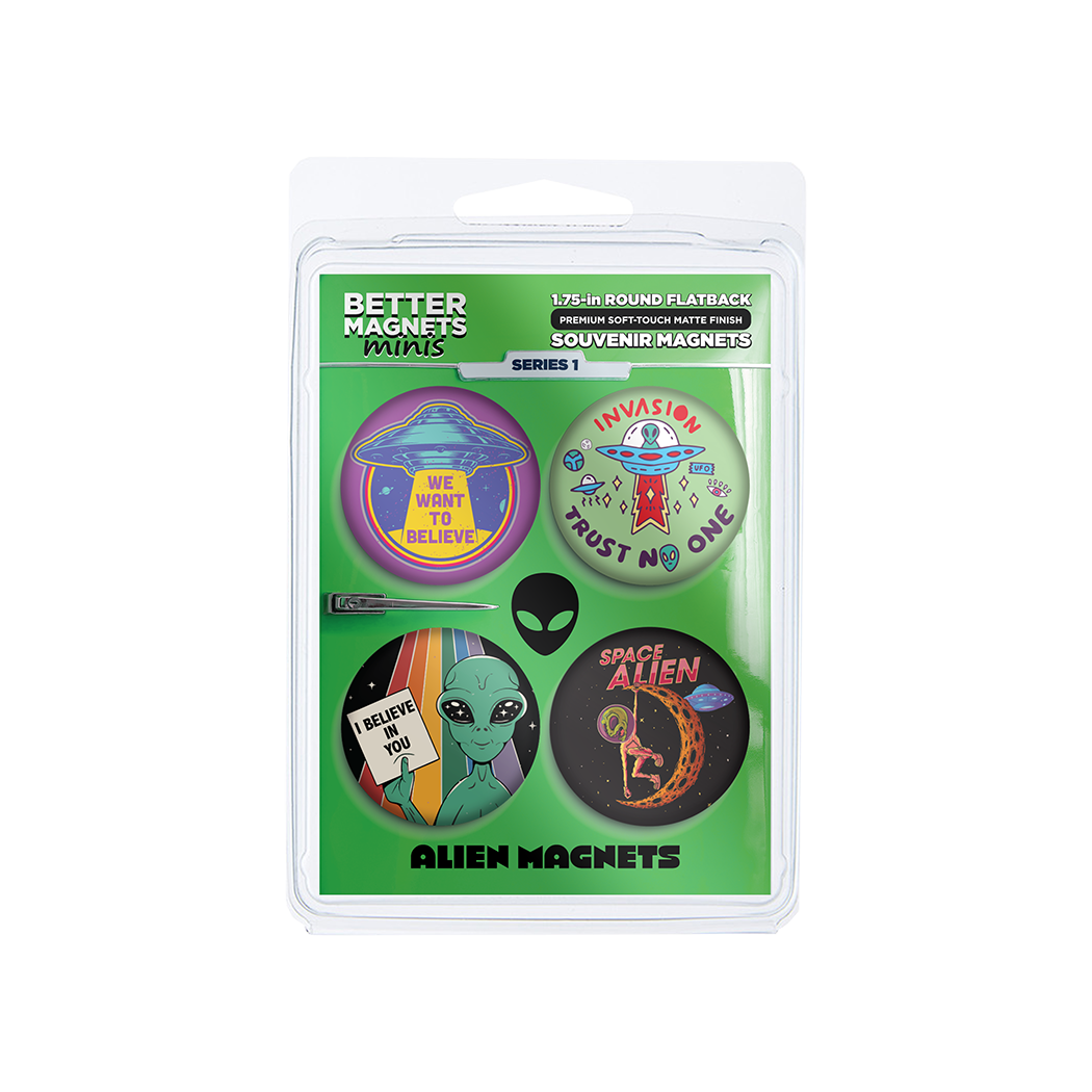 Alien Magnets Series 1 | 4-Pack