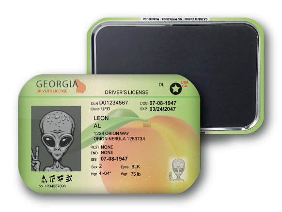 Georgia Mini Alien Driver License