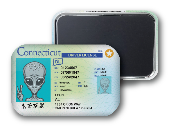 Connecticut Mini Alien Driver License