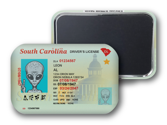 South Carolina Mini Alien Driver License