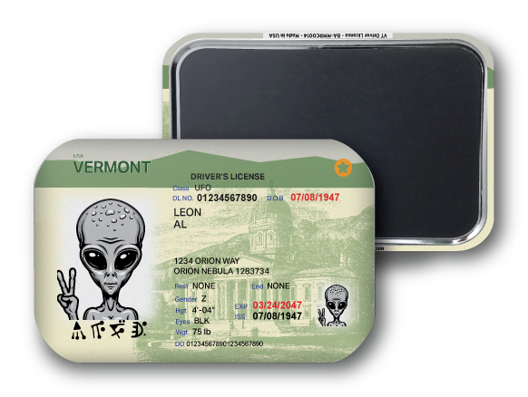 Vermont Mini Alien Driver License