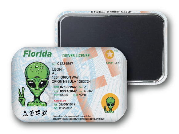 Florida Mini Alien Driver License