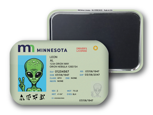 Minnesota Mini Alien Driver License