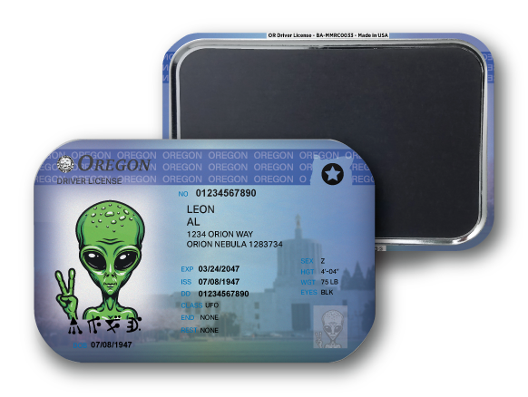 Oregon Mini Alien Driver License