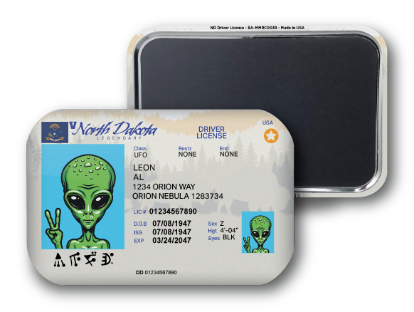 North Dakota Mini Alien Driver License