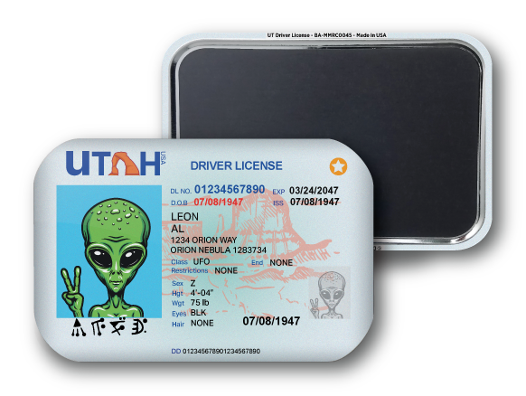 Utah Mini Alien Driver License
