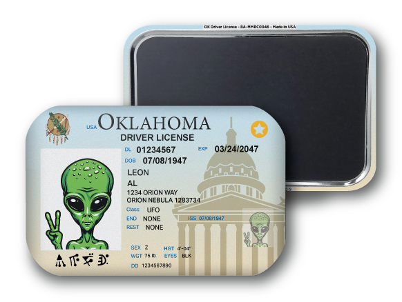 Oklahoma Mini Alien Driver License