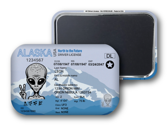 Alaska Mini Alien Driver License
