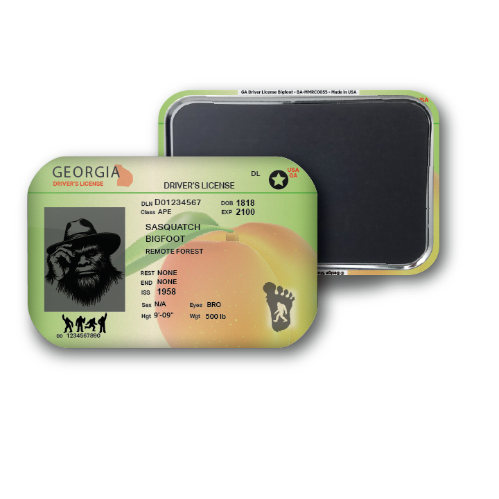 Georgia Mini Bigfoot Driver License