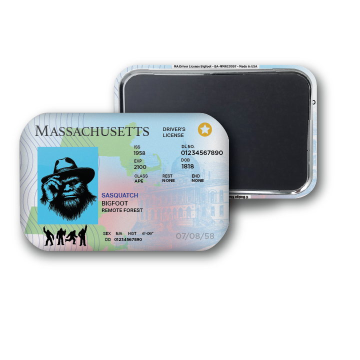 Massachusetts Mini Bigfoot Driver License