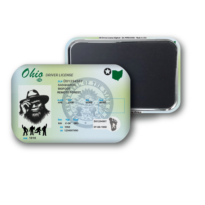 Ohio Mini Bigfoot Driver License