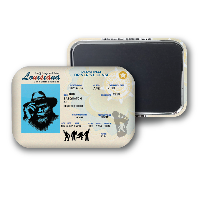 Louisiana Mini Bigfoot Driver License