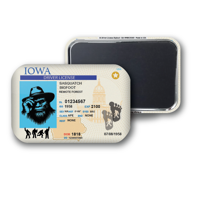 Iowa Mini Bigfoot Driver License