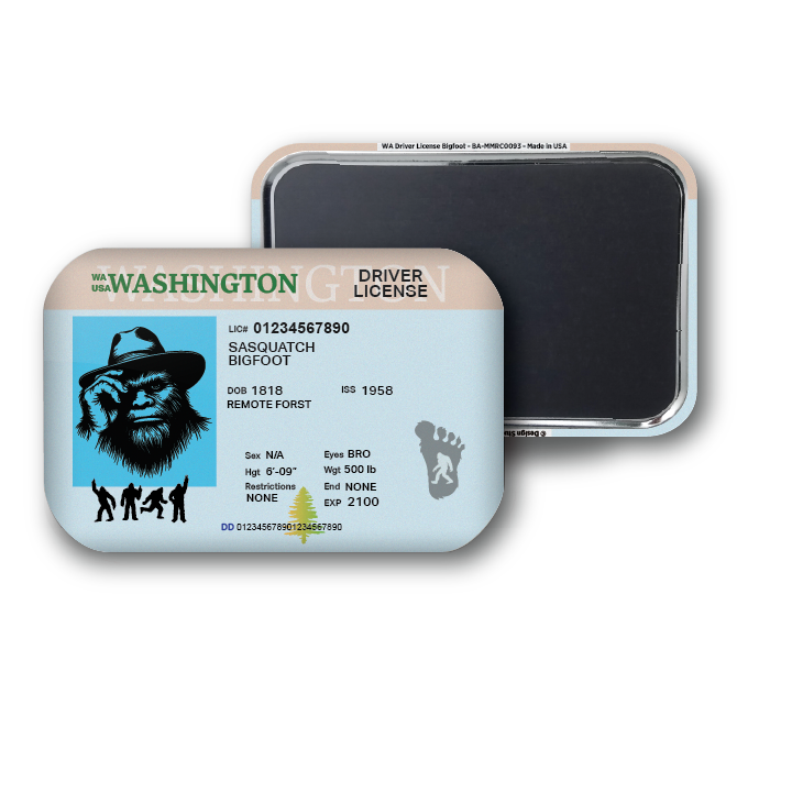 Washington Mini Bigfoot Driver License