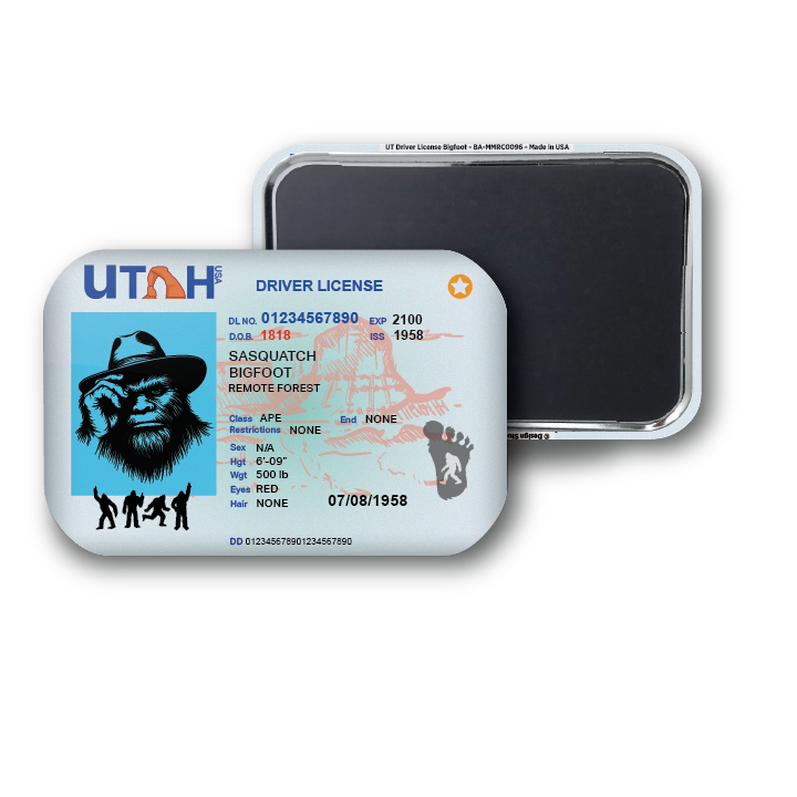Utah Mini Bigfoot Driver License