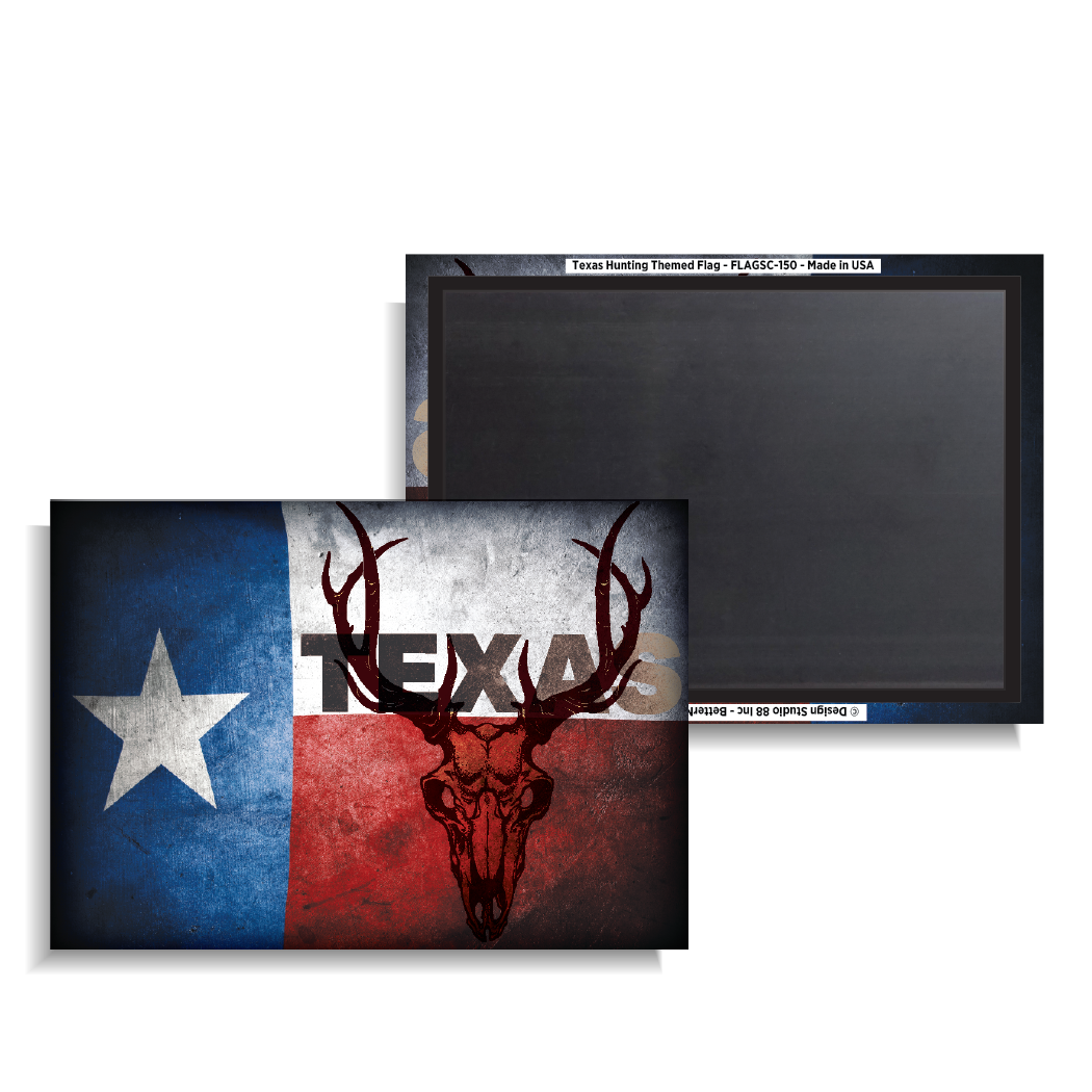 Texas Hunting Themed Flag