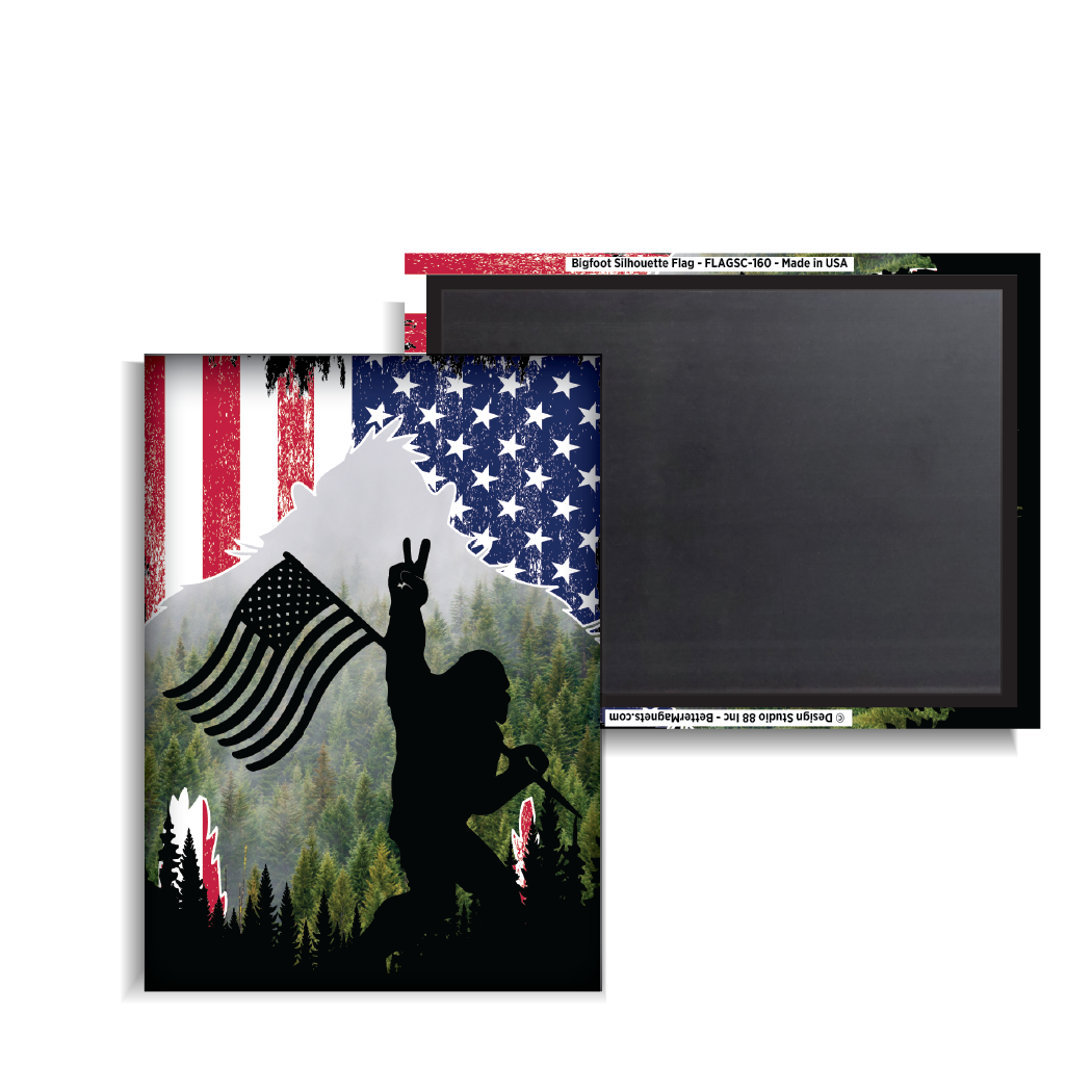 Bigfoot Silhouette Flag