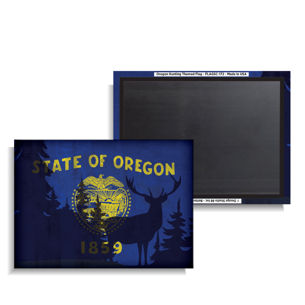 Oregon Hunting Themed Flag