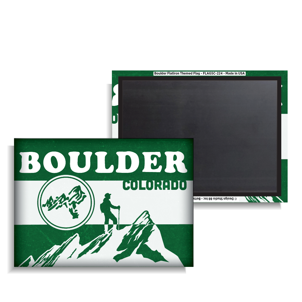 Boulder Flatiron Themed Flag