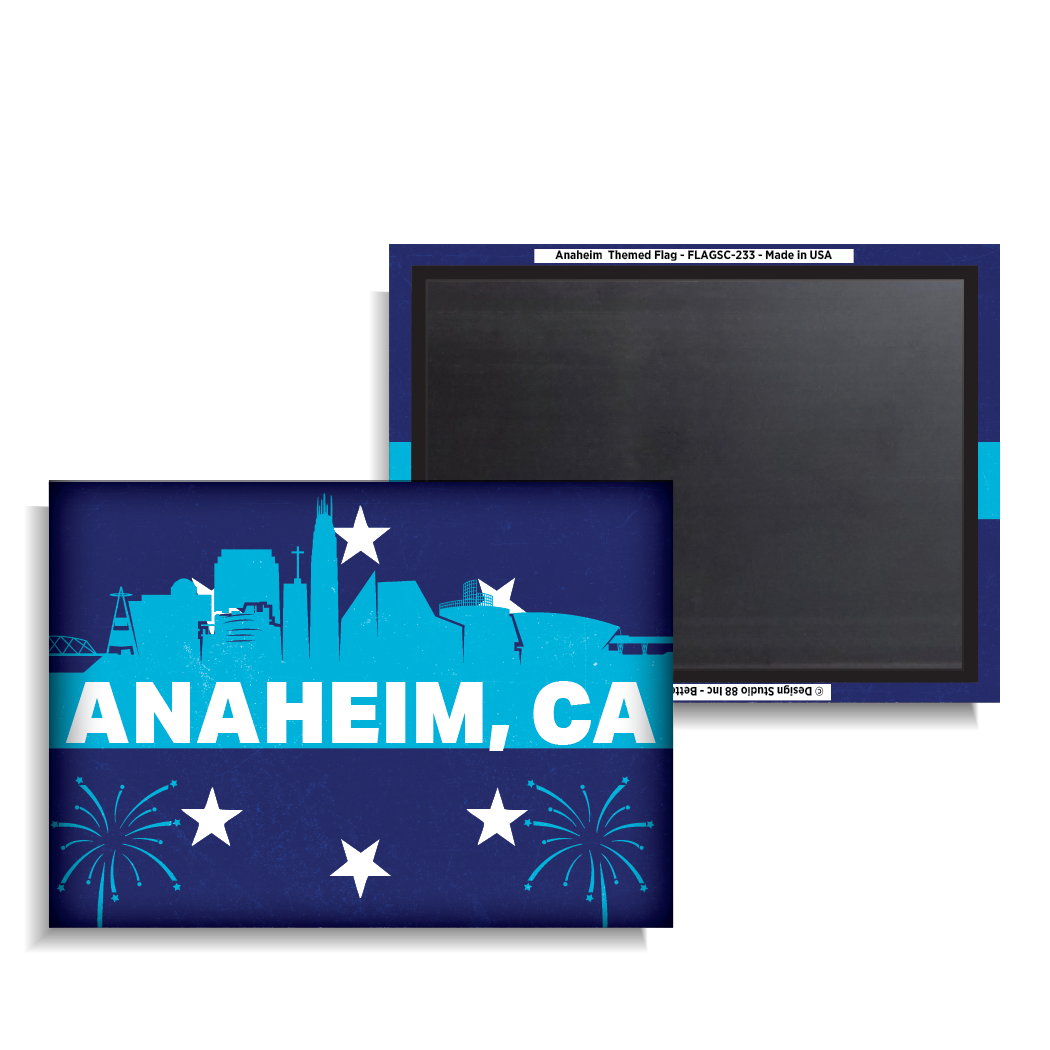 Anaheim Themed Flag (Fireworks)