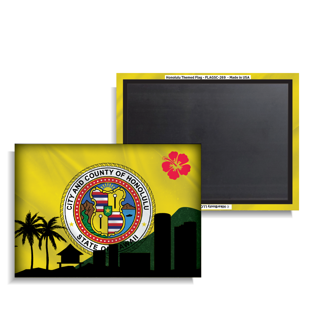 Honolulu Themed Flag