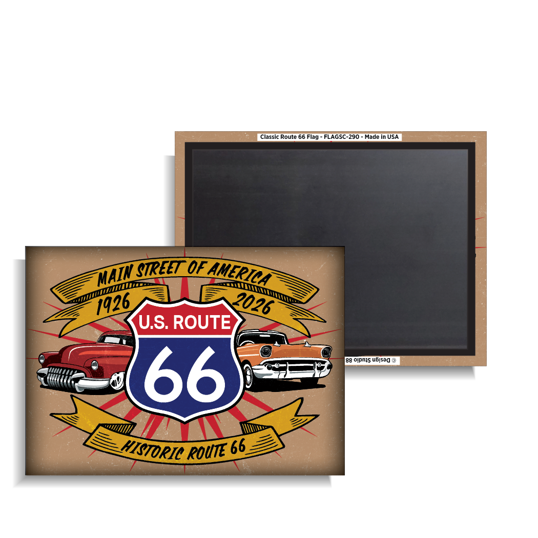 Classic Route 66 Flag