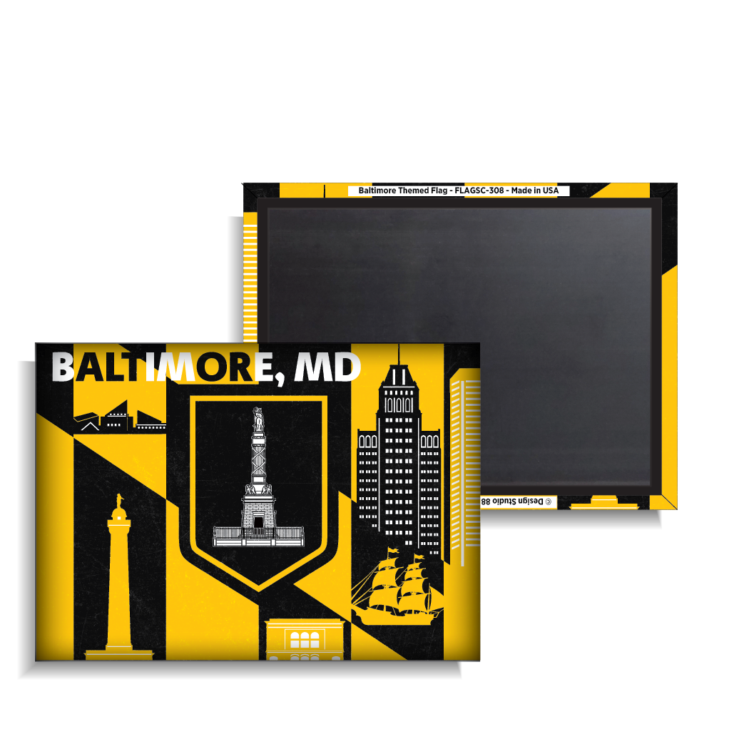 Baltimore Themed Flag