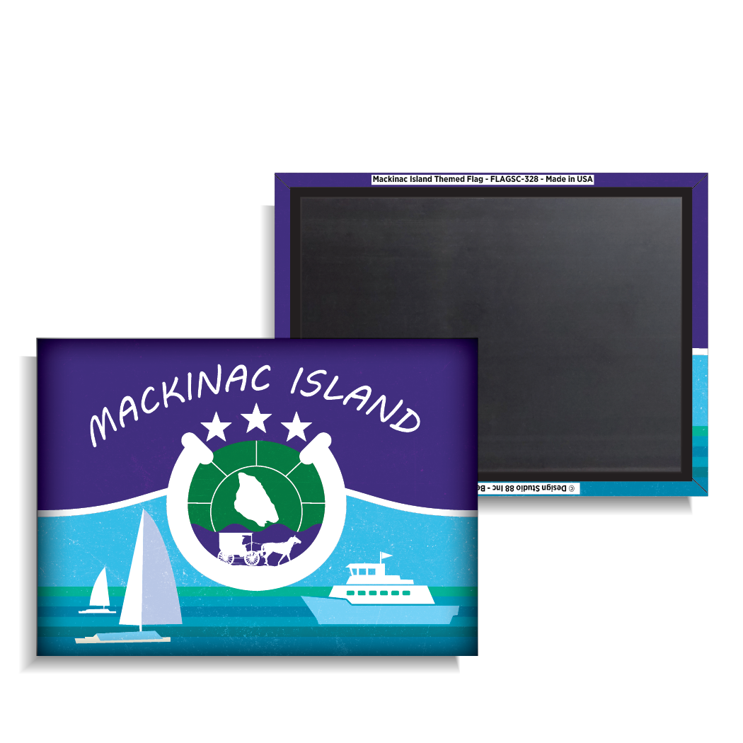 Mackinac Island Themed Flag