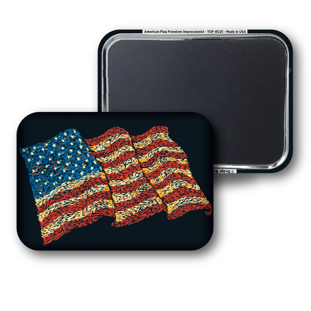 American Flag Freedom Impressionist - Tobe