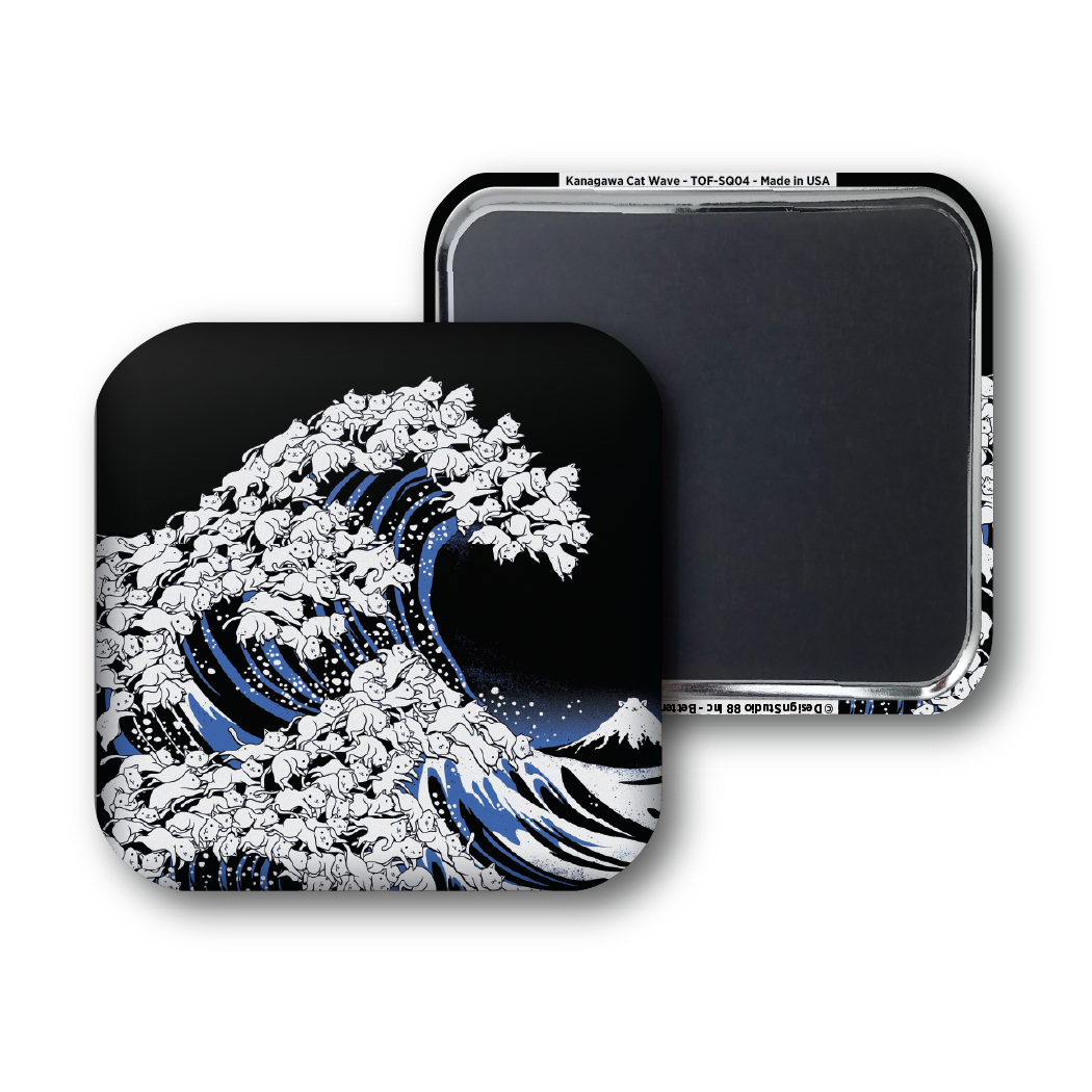 Kanagawa Cat Wave Black - Tobe