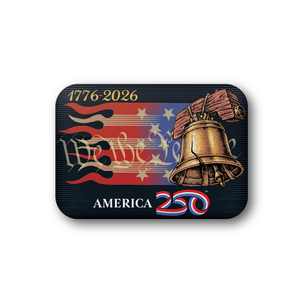 Flaming Liberty Bell | Officially Licensed America250™