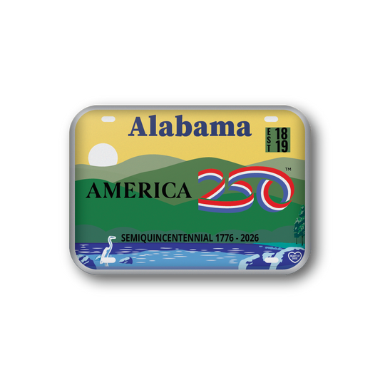 Alabama 250 License Plate | Officially Licensed America250™