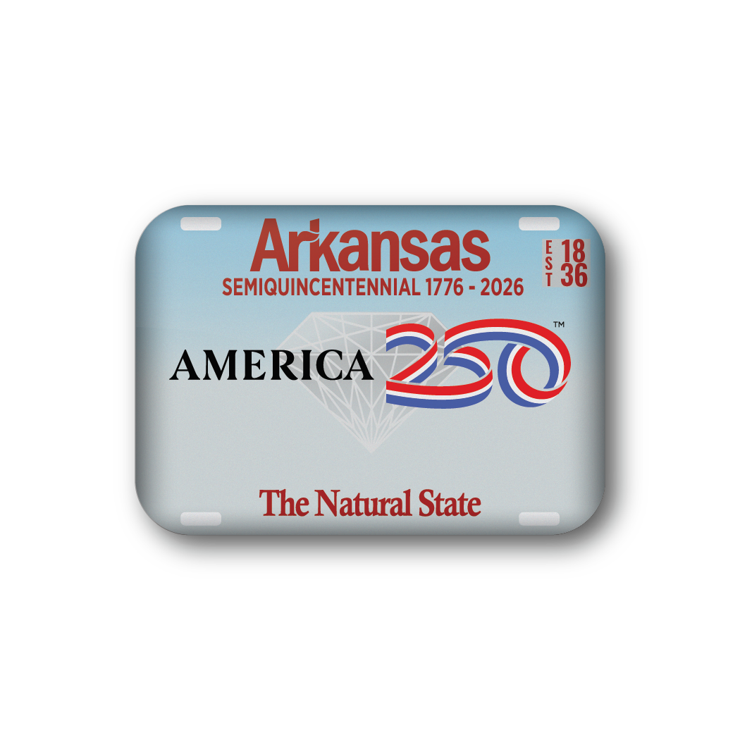 Arkansas 250 License Plate | Officially Licensed America250™