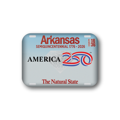 Arkansas 250 License Plate | Officially Licensed America250™