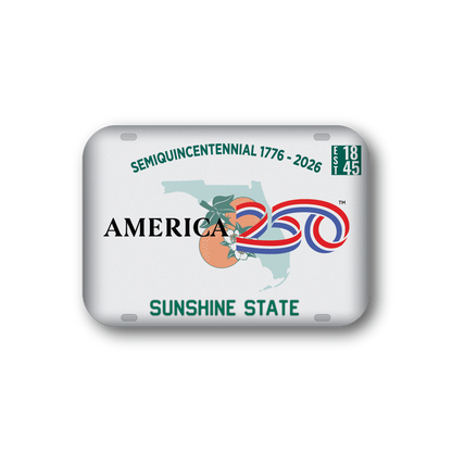 Florida 250 License Plate | Officially Licensed America250™