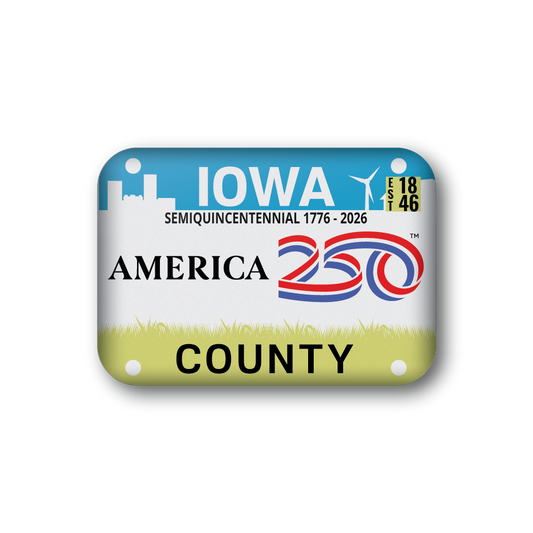 Iowa 250 License Plate | Officially Licensed America250™
