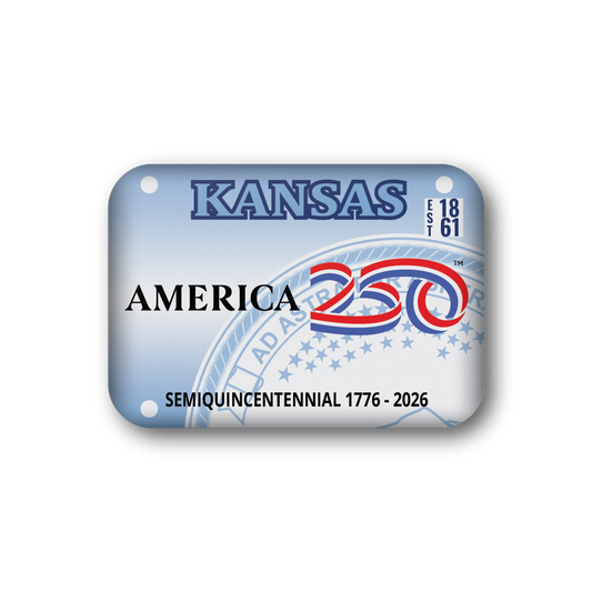 Kansas 250 License Plate | Officially Licensed America250™