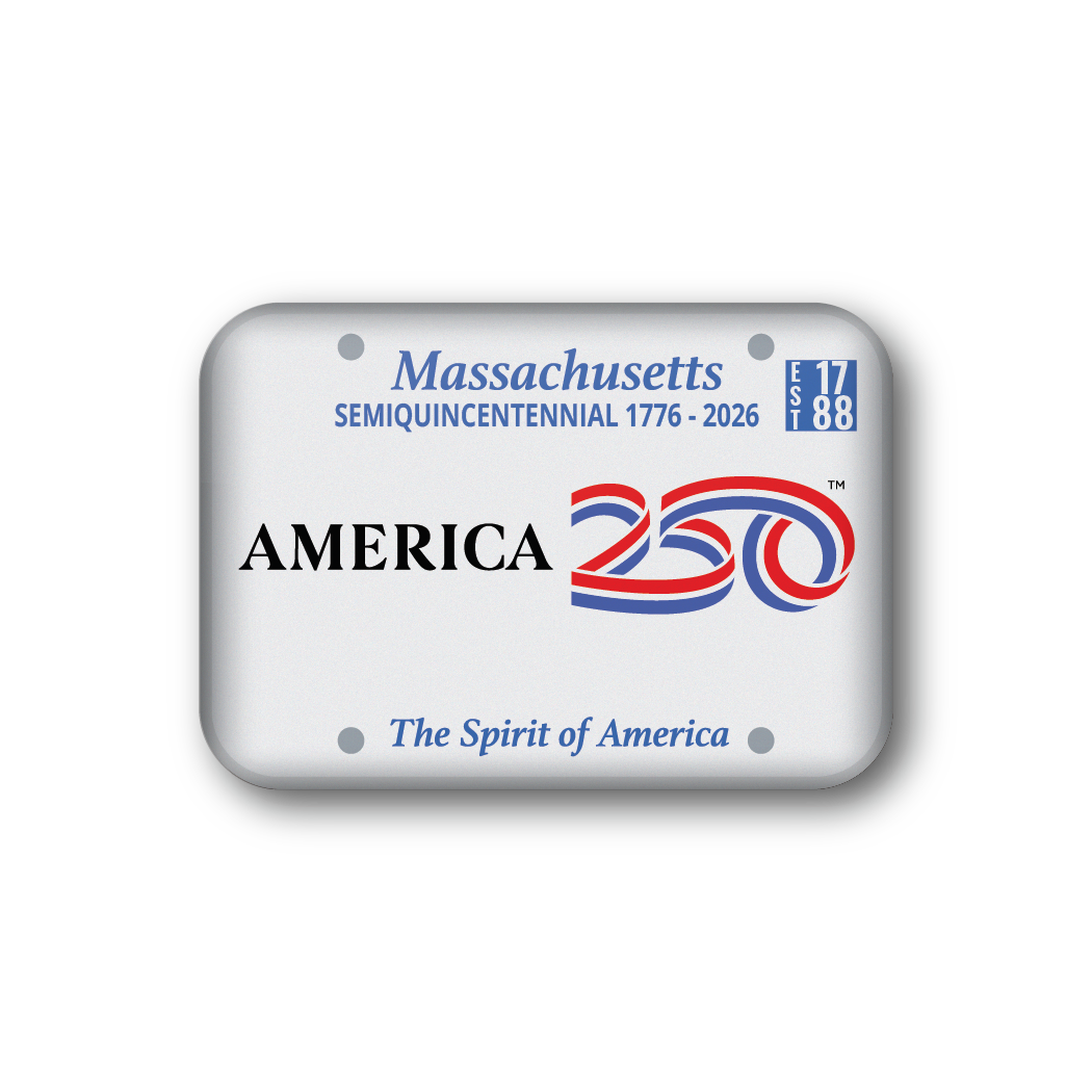 Massachusetts 250 License Plate | Officially Licensed America250™