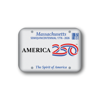 Massachusetts 250 License Plate | Officially Licensed America250™