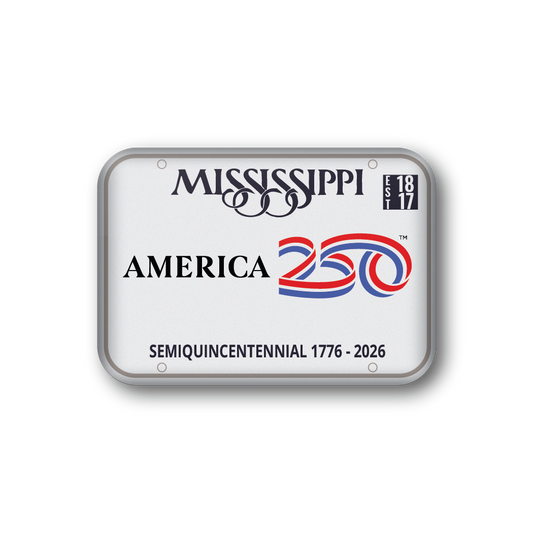 Mississippi 250 License Plate | Officially Licensed America250™