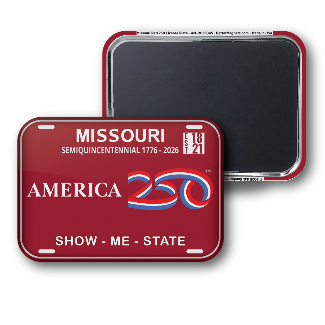 Missouri Red 250 License Plate | Officially Licensed America250™