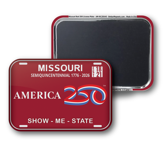 Missouri Red 250 License Plate | Officially Licensed America250™