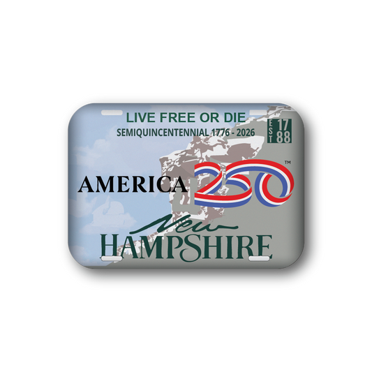 New Hampshire 250 License Plate | Officially Licensed America250™