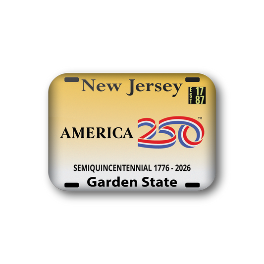 New Jersey 250 License Plate | Officially Licensed America250™