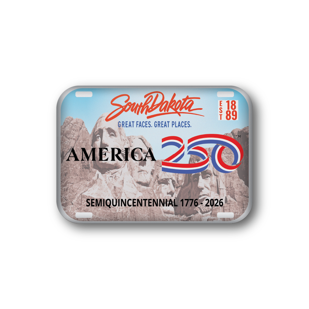 South Dakota 250 License Plate | Officially Licensed America250™