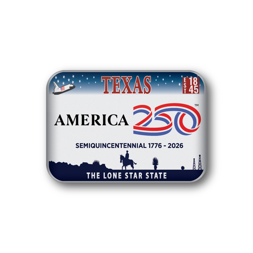 Texas 250 License Plate | Officially Licensed America250™