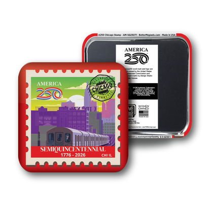 America250™ Chicago Stamp | Officially Licensed America250™